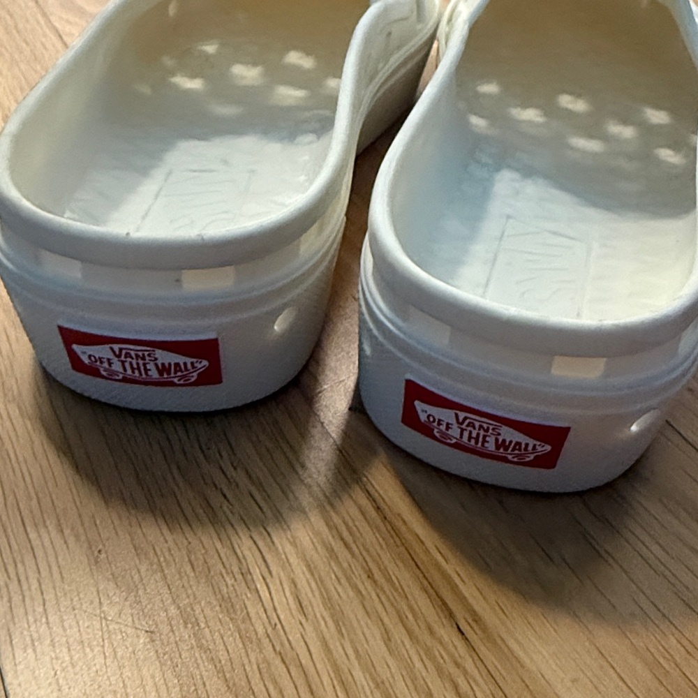 Vans White Perforated Slip-On Shoes - Picture 3 of 3
